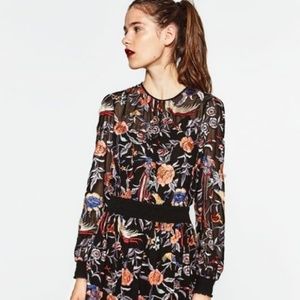 Zara Embroidered Dress